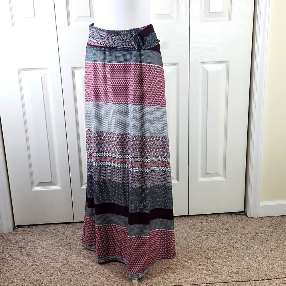 Robert Louis XL maxi skirt,  geometric patterns & stripes. So pretty!